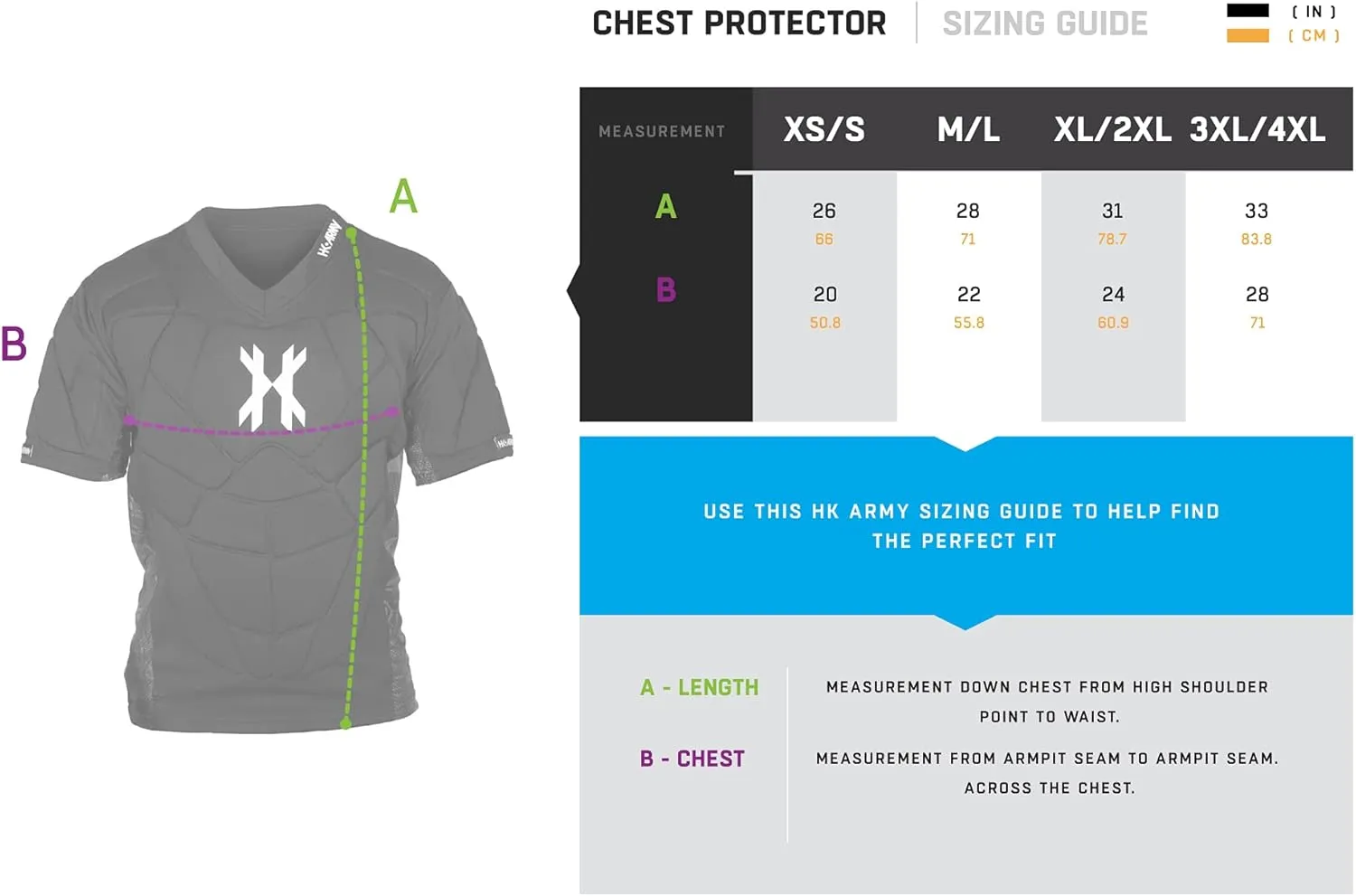 HK Army Crash Chest Protector - High-Impact Protective Gear for Paintball & Airsoft - Lightweight Safety Armor Vest - Black, Size XS/S