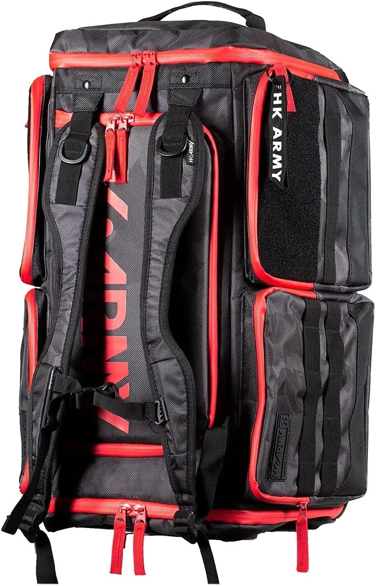 HK Army Expand Backpack Paintball Gearbag - Shroud Black/Red
