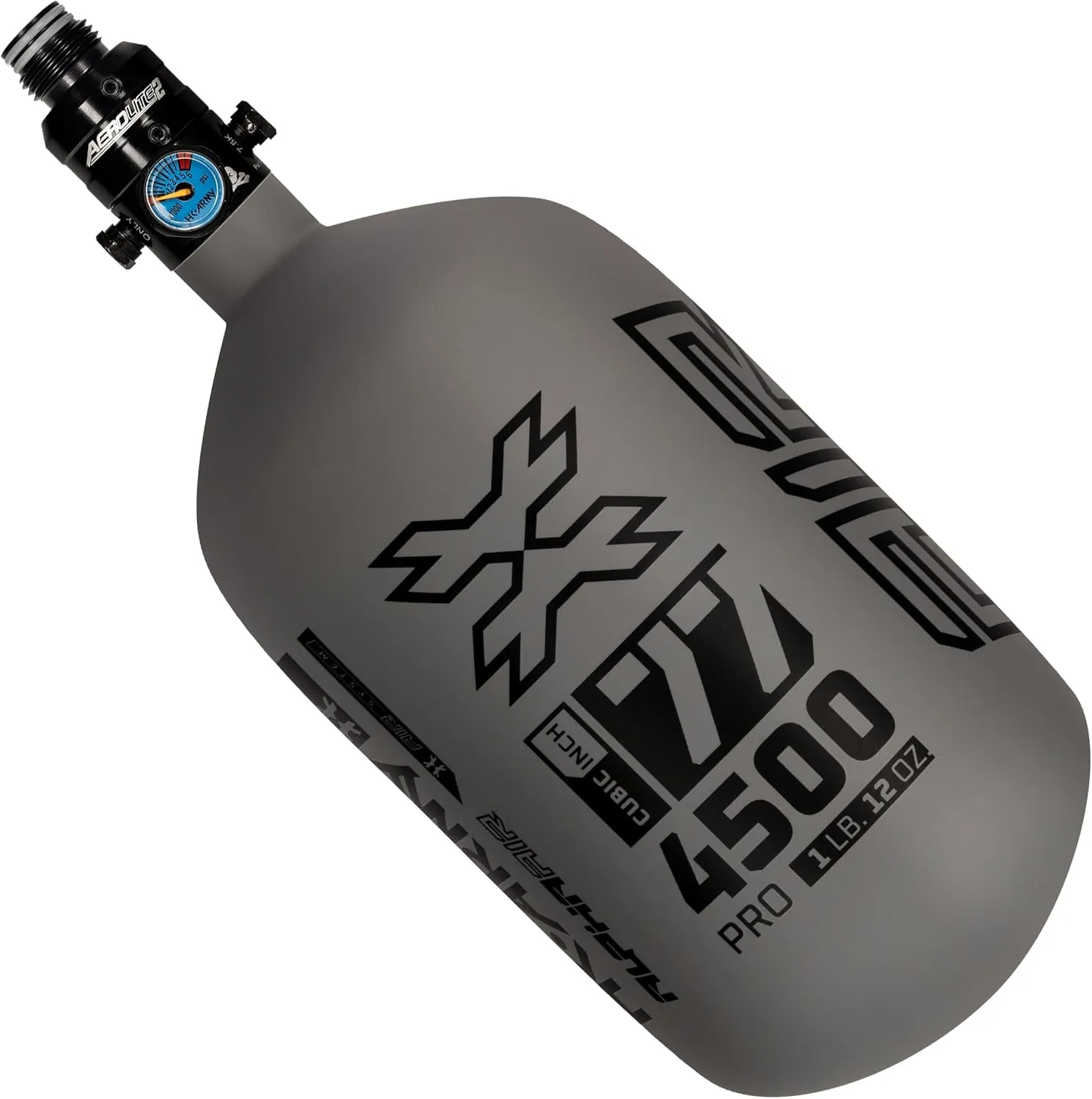 HK Army HPA Paintball Tank - Lightweight Pro Alpha Air Carbon Fiber Compressed Air Tank PRO Reg 4500psi