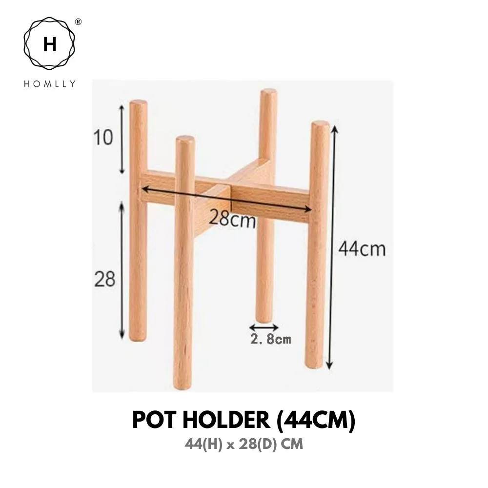 Homlly Mid Century Modern Bamboo Plant Stand Pot Holder Rack