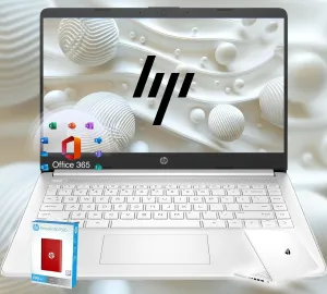HP 14 Ultrabook • Back to School Limited Edition with Microsoft 365 • Intel 4-Core CPU • 16GB RAM • 1600GB Storage (64GB OnBoard withHP 512GB P500 Portable SSD   1TB OneDrive) • Snow White • Win 11
