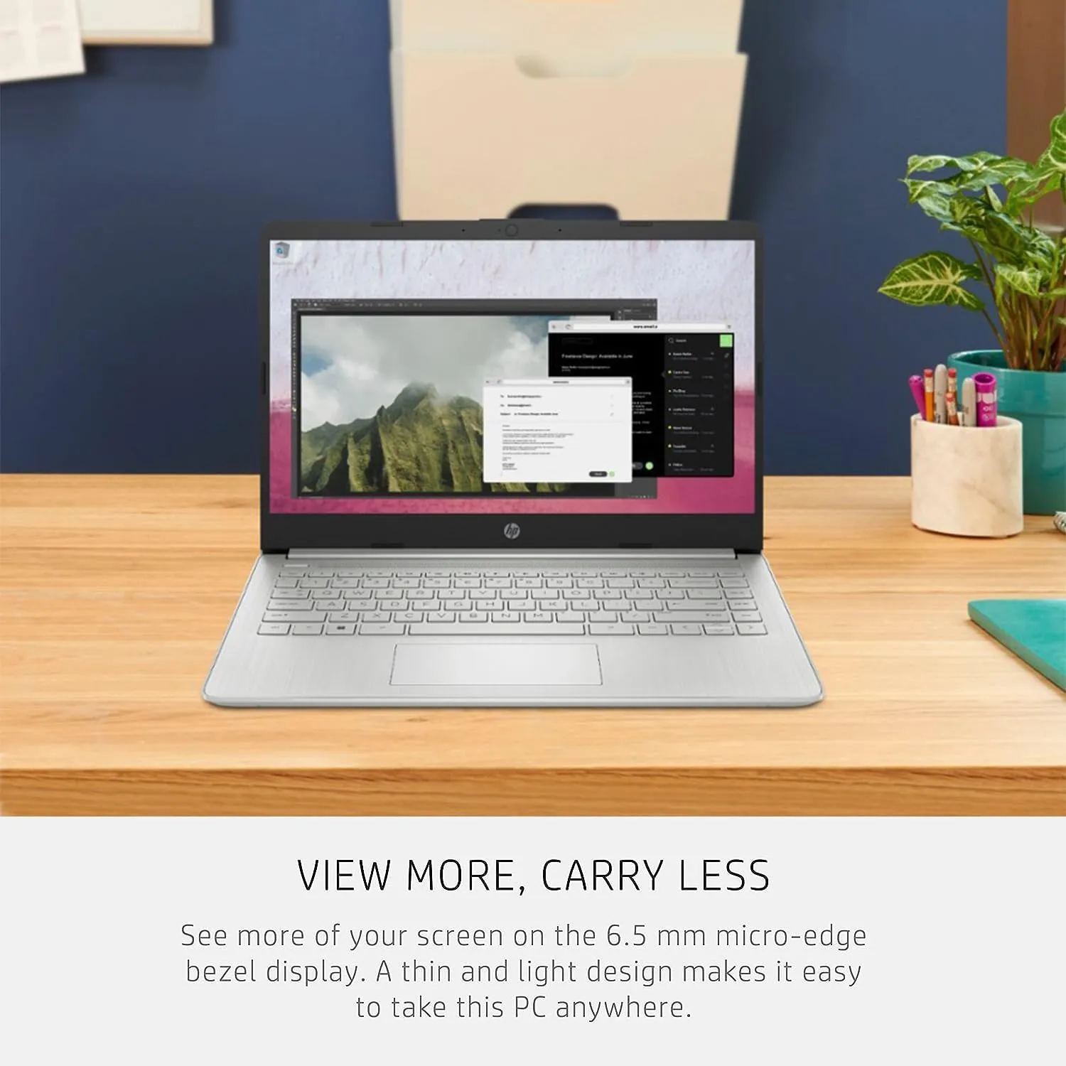 HP 14 Ultrabook • Intel 4-Core CPU • Back to School Limited Edition with Microsoft 365 • 16GB RAM • 1.6TB Storage (128GB OnBoard withHP 512GB P500 Portable SSD   1TB OneDrive) • Win11 Pro • Silver