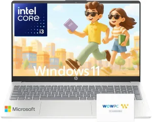 HP 2025 Pavilion 15.6 FHD (1920 x 1080) Laptop Computer • Intel 8-Cores CPU • 32GB RAM • 1TB SSD • Fast Wi-Fi 6 • Fingerprint Reader • WOWPC Recovery USB • Win 11 Home with Microsoft Office Suite