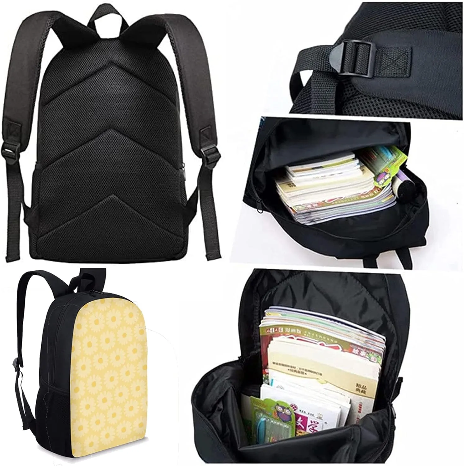 HUIACONG American Black Girl Backpack for Kids 2Nd/3Rd/4Th/5Th Grade School Bag African Cute Afro Girls Primary Daypack Elementary Bookbag