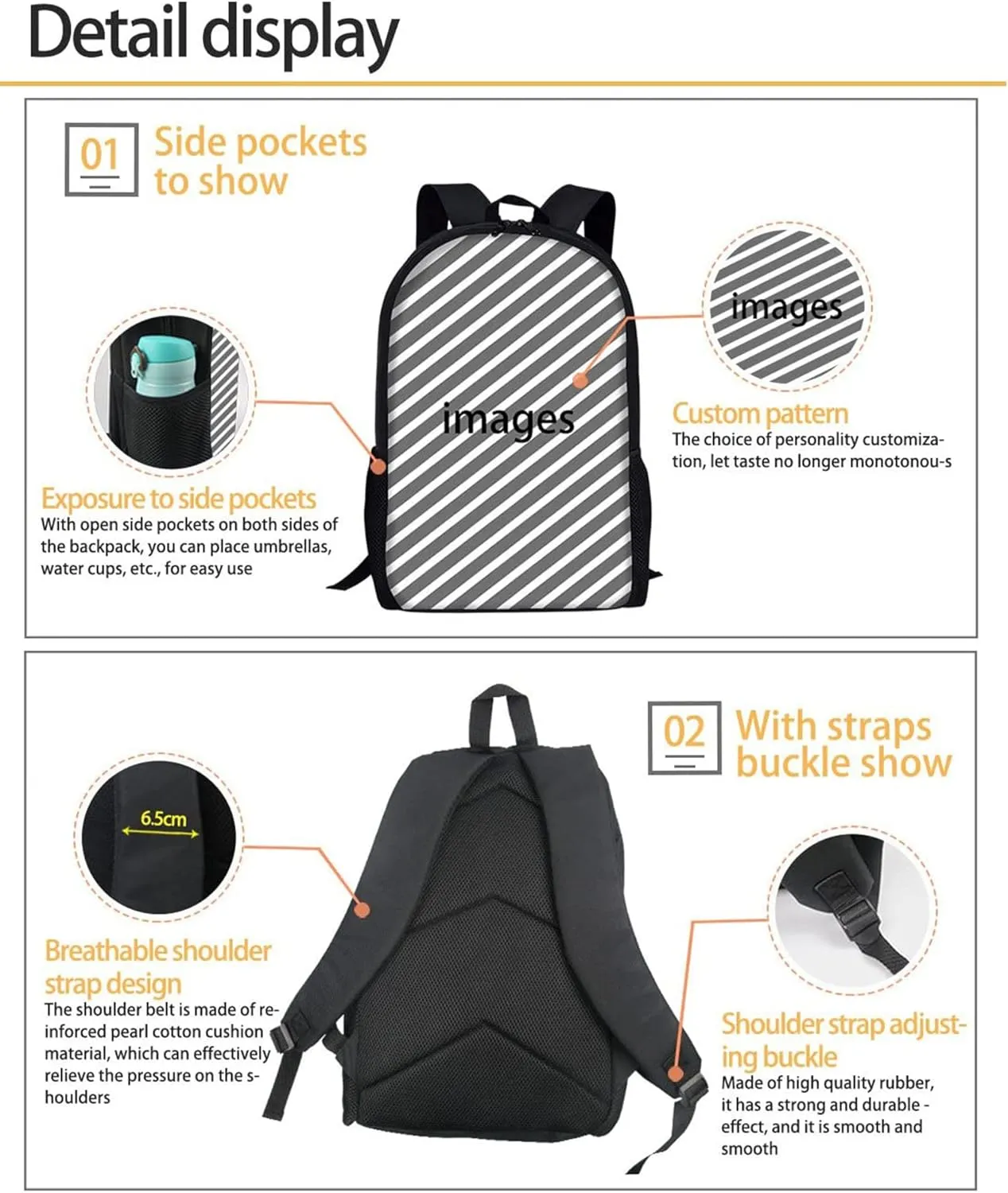 HUIACONG American Black Girl Backpack for Kids 2Nd/3Rd/4Th/5Th Grade School Bag African Cute Afro Girls Primary Daypack Elementary Bookbag