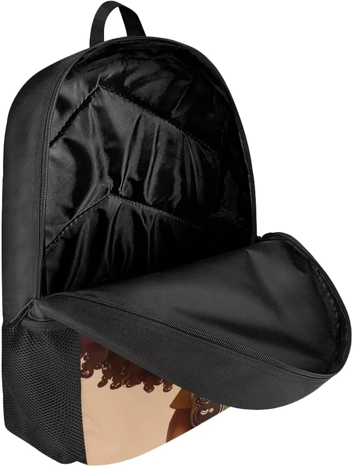 HUIACONG American Black Girl Backpack for Kids 2Nd/3Rd/4Th/5Th Grade School Bag African Cute Afro Girls Primary Daypack Elementary Bookbag