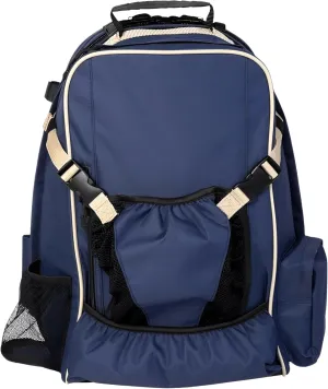 Huntley Equestrian Deluxe Heavy Duty Nylon Exterior Storage Fabric Backpack Adjustable Shoulder Straps