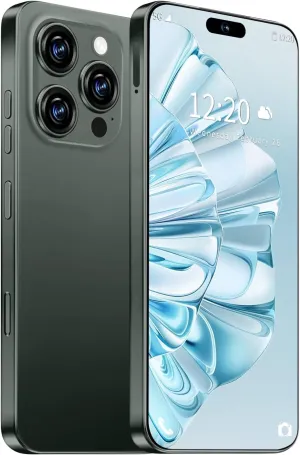 I16 PROMAX Unlocked Phone, 6.99inch Cell Phone with Android 13 12GB 512GB 7000mAh Long Battery Life, HD Screen Smartphone with Dual SIM, Fingerprint Lock, Face ID, Photos 5G Phone (Deep Green)