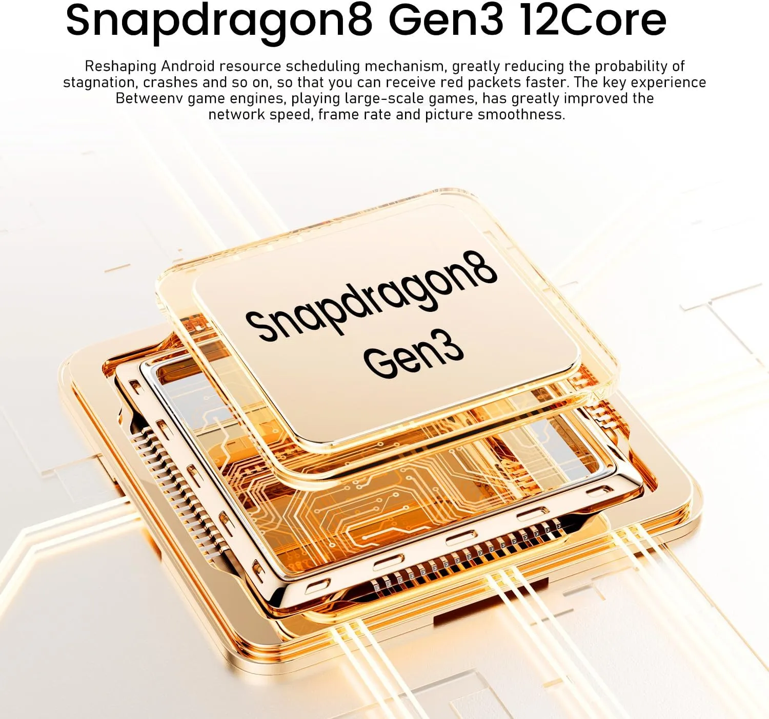 I25 Ultra Smartphone 8 256GB 6.99" FHD  Display | Snapdragon 8 Gen 3 | Android 14 | 7000mAh Battery,Android 14 with Stylus Pen & Dual Unlock/Face/Fingerprint (Rose)