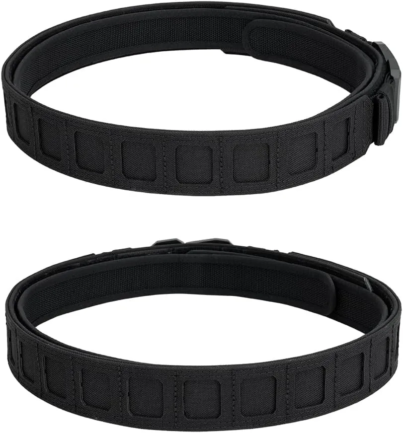 IDOGEAR SPORTS Tactical MOLLE Belt Quick Release Rigger Belt 1.5”/2” Inner & Outer Combat Heavy Duty