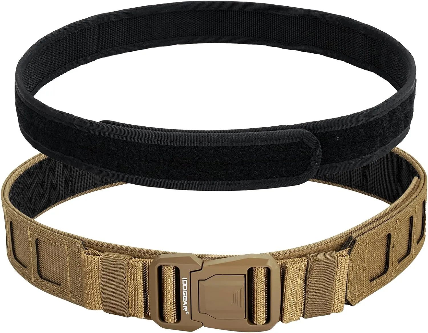 IDOGEAR SPORTS Tactical MOLLE Belt Quick Release Rigger Belt 1.5”/2” Inner & Outer Combat Heavy Duty