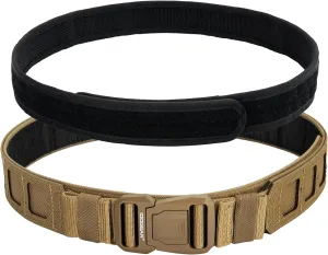 IDOGEAR SPORTS Tactical MOLLE Belt Quick Release Rigger Belt 1.5”/2” Inner & Outer Combat Heavy Duty