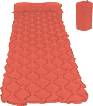 Inflatable Camping Sleeping Pad, Camping Mat with Pillow Inflatable Cushion Mattress Hiking Mat for Picnic Travel Beach