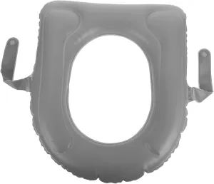 Inflatable Toilet Seat Cushion with Suction Cup Storage Bag Commode Pad for Elderly Comfortable Stable Portable Design for Home Travel Comfort