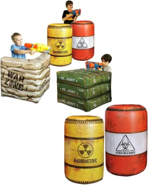 Inflatables Set, Combat Battlefield Compatible   Pack of 4 Combat Battlefield Inflatables