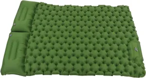 Inflating Sleeping Pad, Nylon Ergonomic Design Foot Operated Inflatable Camping Tent, Waterproof Wear Resistance Good Sealing Portable Bed, for Office, Outdoor (Green)