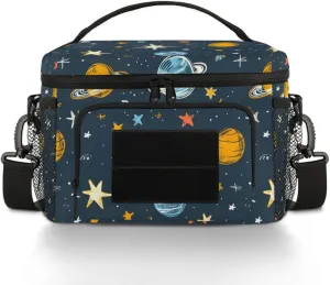 Insulated Tactical Lunch Bag, Cosmos Large Lunch Box for Women Men Meal Prep Thermal Cooler Lunch Container with Shoulder Strap, Lunchbox for Work Picnic