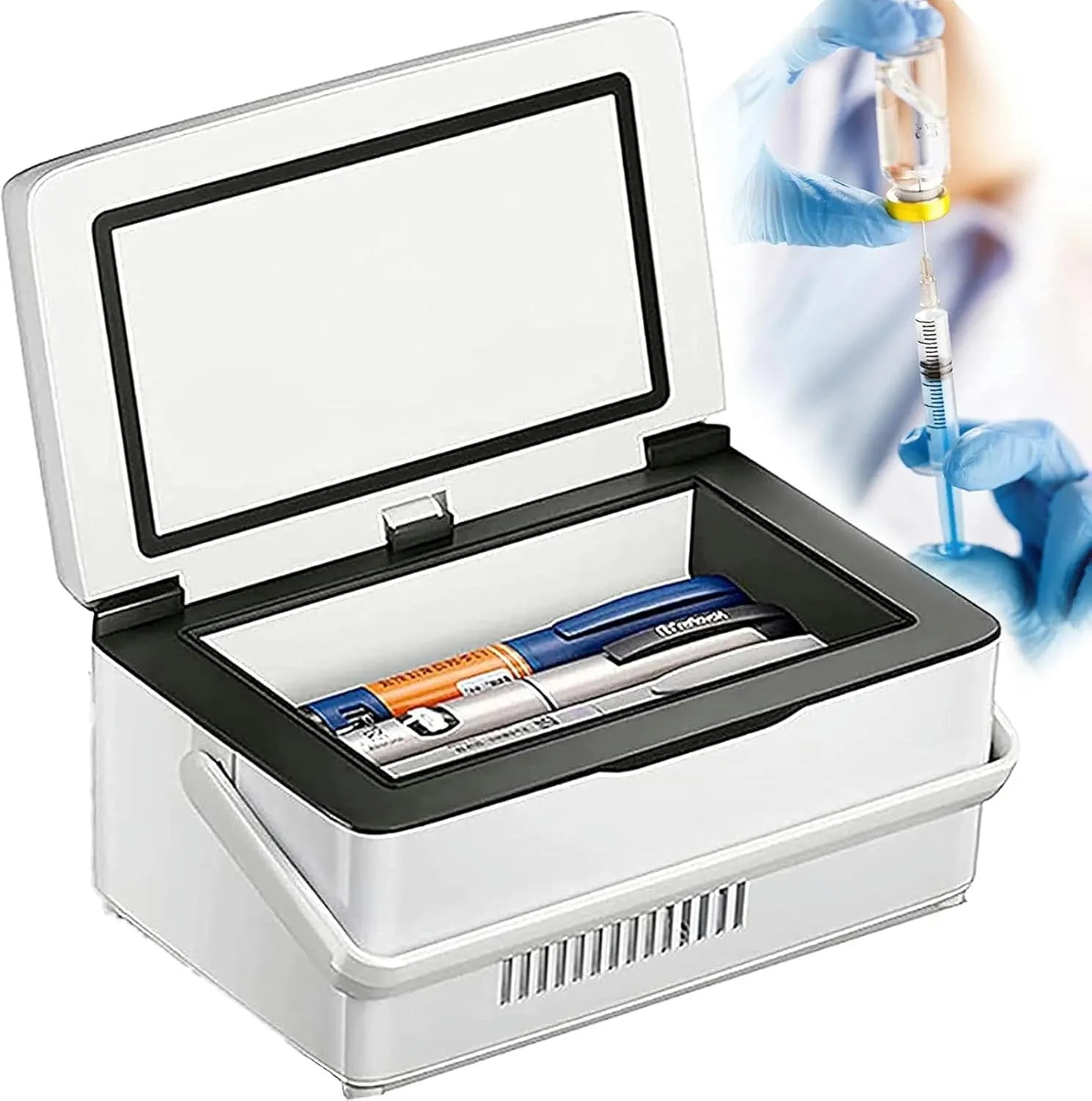 Insulin Refrigerator Portable Medicine Refrigerator,10200mah Battery and Led Display,Mini Insulin Cooler Keeps Medication Cooler and Insulated,with Shoulder Bag