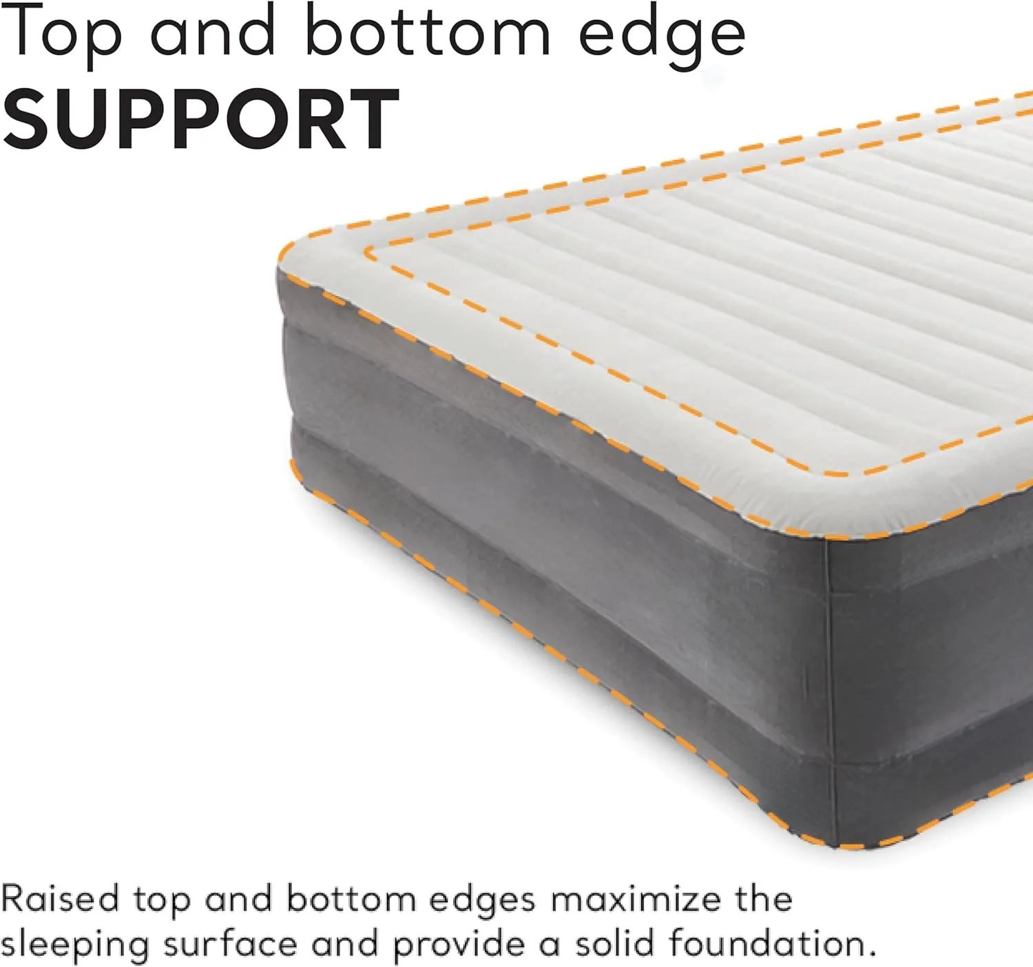 Intex Comfort Dura-Beam Airbed Internal Electric Pump Bed Height Elevated (2020 Model)