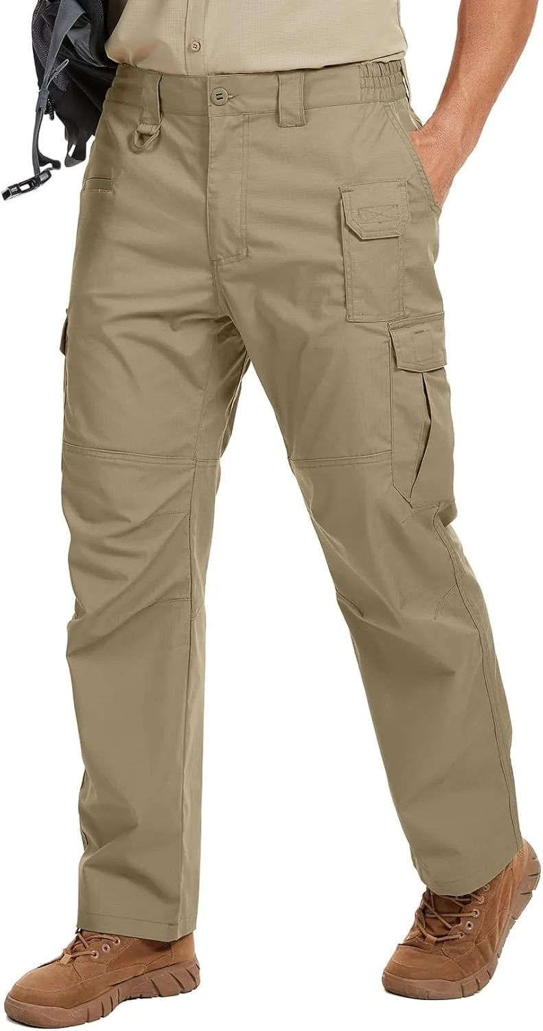 Jessie Kidden Men's Flex Stretch Tactical Pants, Water Resistant Ripstop Cargo Pants Lightweight BDU Outdoor Work Hiking