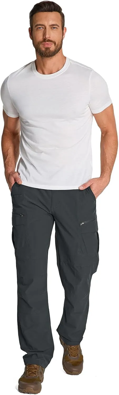 Jessie Kidden Men's Flex Stretch Tactical Pants, Water Resistant Ripstop Cargo Pants Lightweight BDU Outdoor Work Hiking