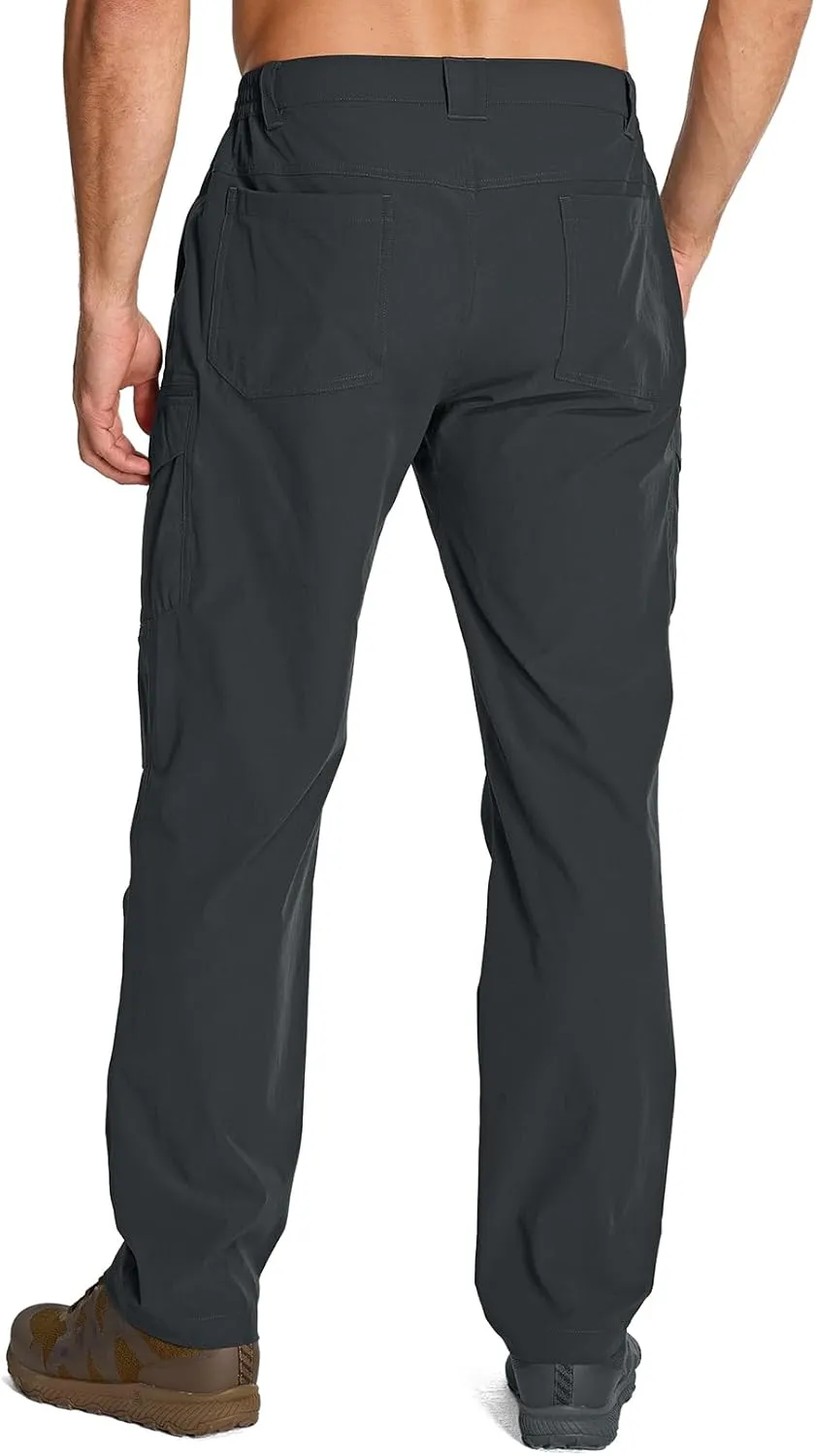Jessie Kidden Men's Flex Stretch Tactical Pants, Water Resistant Ripstop Cargo Pants Lightweight BDU Outdoor Work Hiking