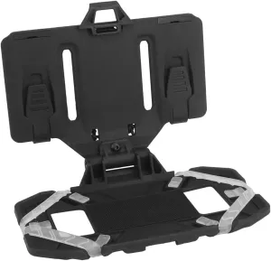 Jungle Leopard Tactical Folded Navigation Board MOLLE Mobile Phone Holder Carrier Flip Board Cellphone Gear Holster Airsoft Vest Accessories (Color : MA-03-BK)