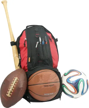 K-Cliffs Baseball Backpack with Basketball Football Soccer Ball Storage Shoe Helmet Compartment