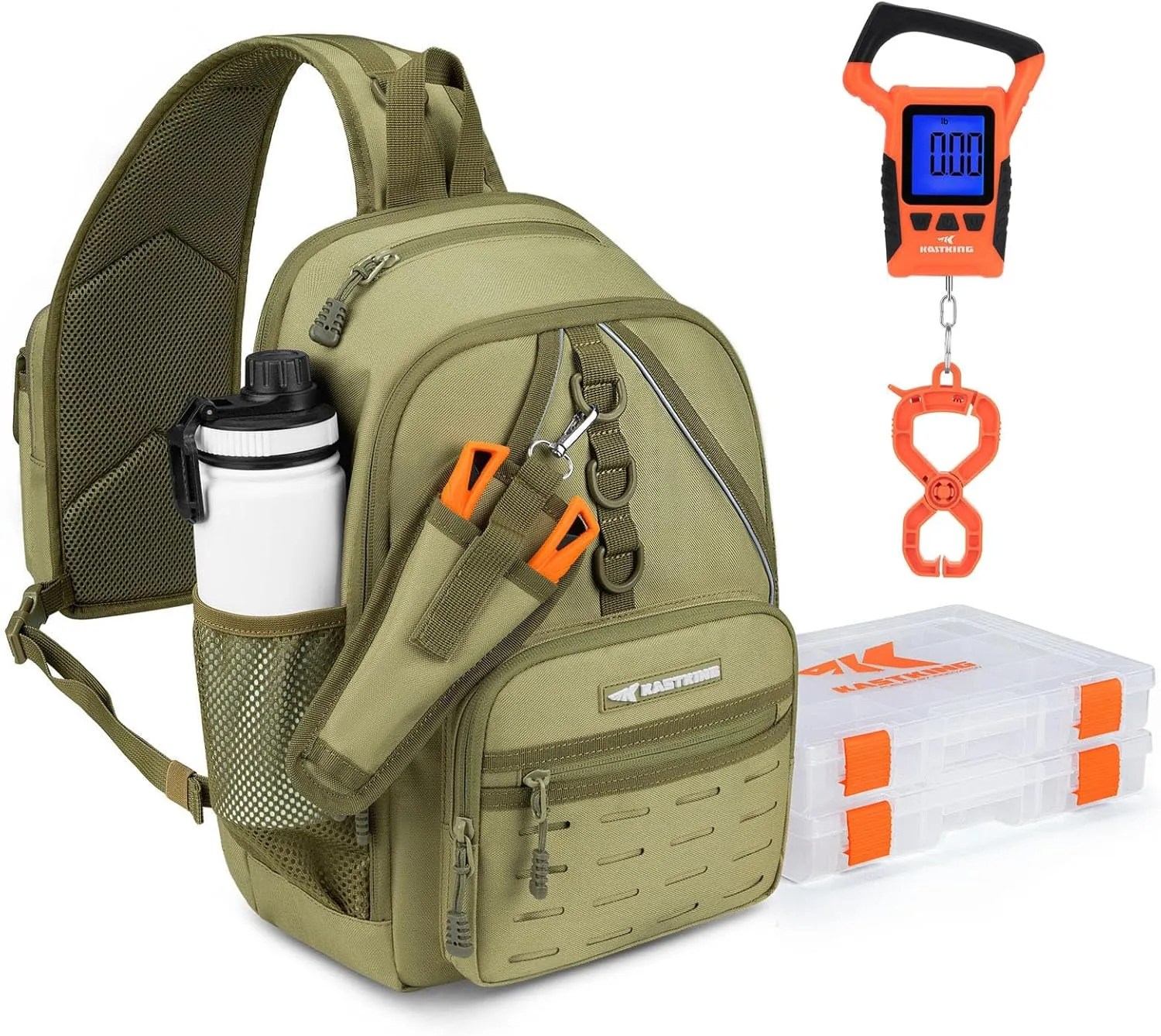 KastKing Karryall Fishing Sling Tackle Bag Fish Scale