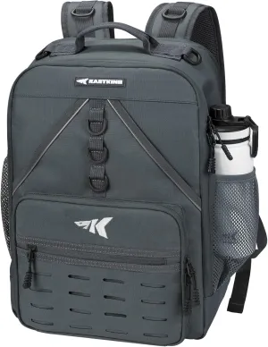 KastKing Karryall Medium Fishing Tackle Daily Backpack, Large Storage Water-resistant Fishing Bag Store Gear and Equipment
