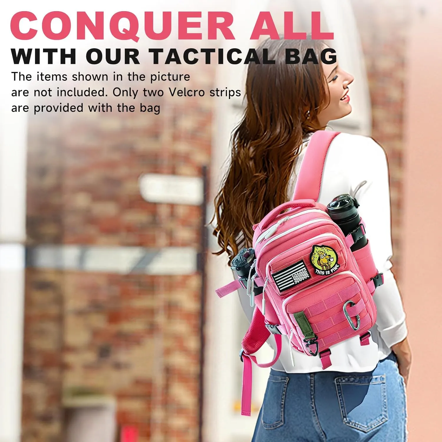 kcross 12L Mini Tactical Backpack for Men and Women, Tactical Backpack Small for Hiking, Small Tactical Bag