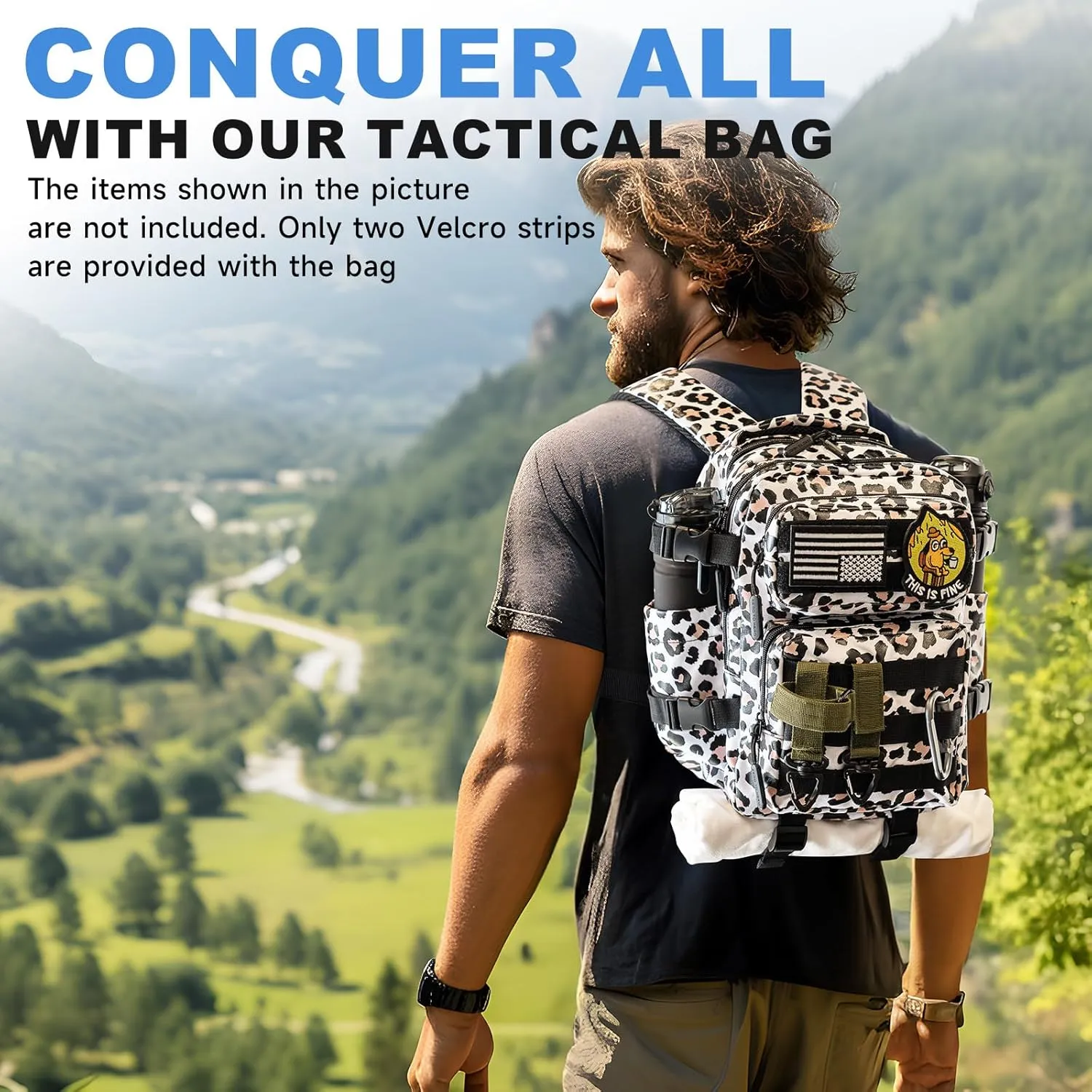 kcross 12L Mini Tactical Backpack for Men and Women, Tactical Backpack Small for Hiking, Small Tactical Bag