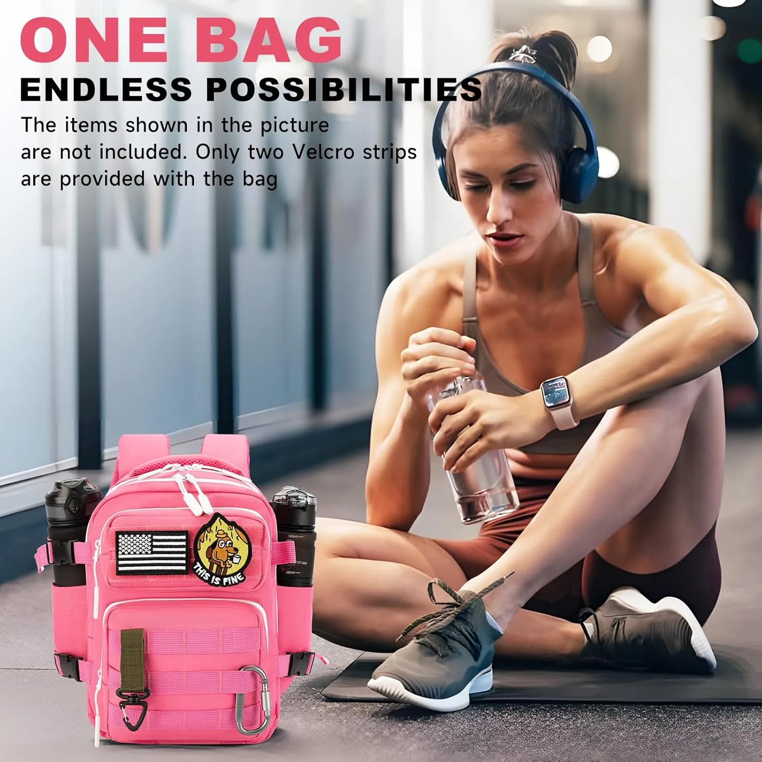 kcross 12L Mini Tactical Backpack for Men and Women, Tactical Backpack Small for Hiking, Small Tactical Bag
