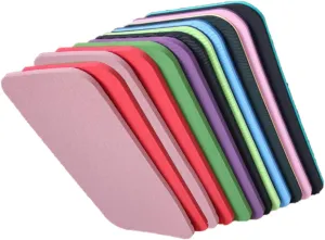 KICHOUSE Yoga Mat Knee Pad Set 12 Pack Thick Seat Pad for Women Men Kneeling Pillow for Pilates Gym Yoga Garden Portable Storage Bag Random Colors 34 x 17 x 0.6cm