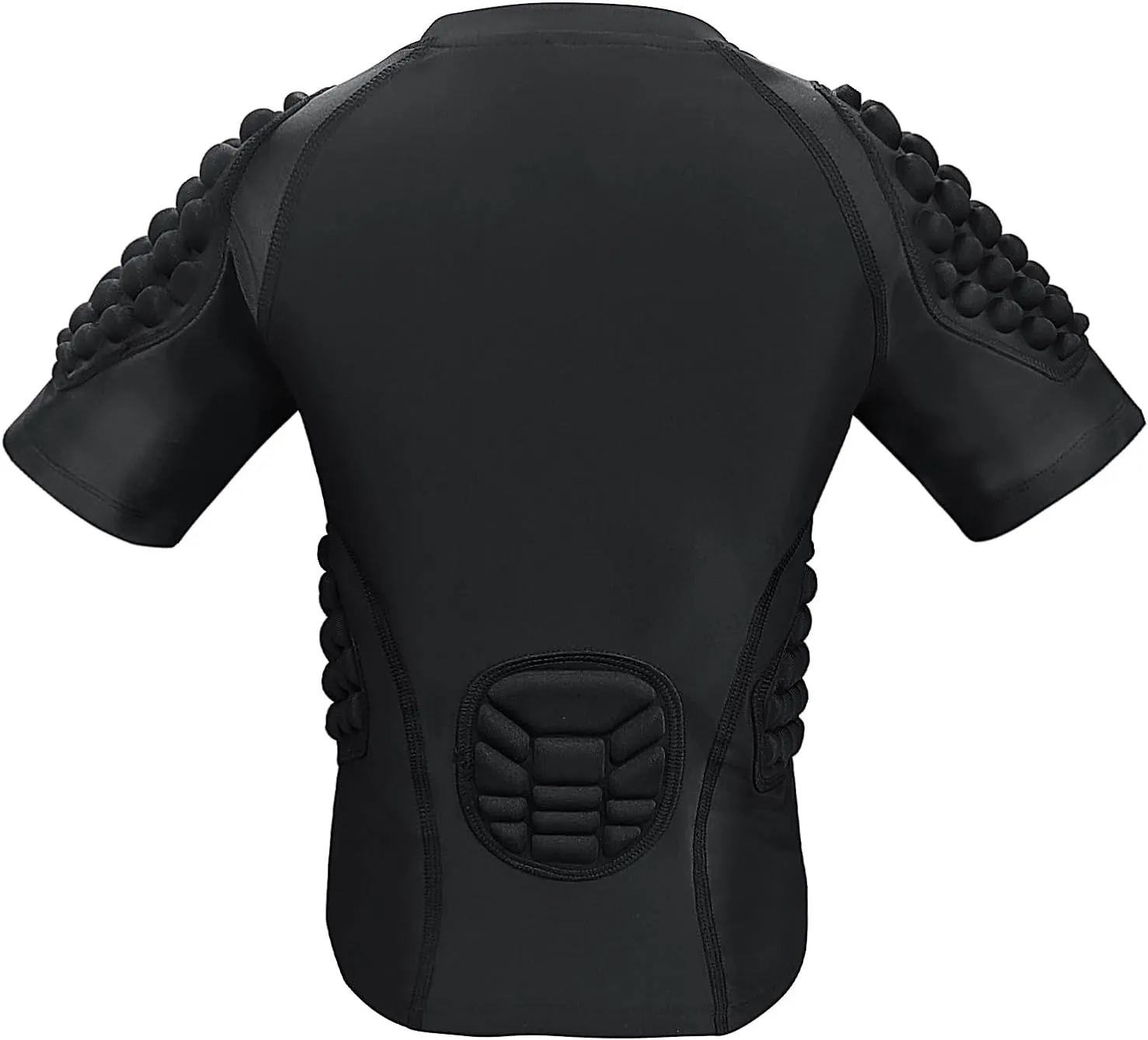 Kid’s Padded Shirts Short Sleeve Compression Chest and Rib Protector T Shirt Youth Protective Gear