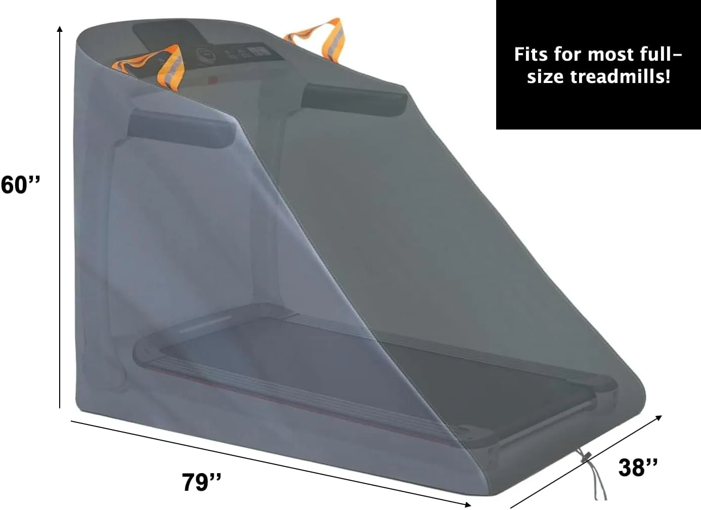 King Mills 420D Treadmill Cover Waterproof Outdoor or Indoor Storage, Ideal as Elliptical Cover and Outdoor Treadmill Cover