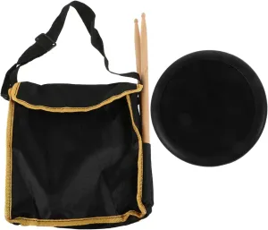 Kisangel Beginner Drum Pad Kit 8-inch Silent Drum Pad Storage Bag and Drumsticks Enhance Your Drumming Skills Anywhere