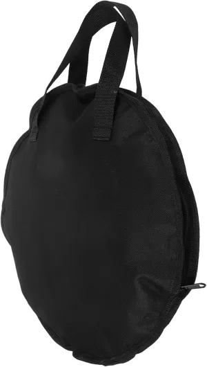 Kisangel Portable Waterproof Drum Pouch Black Oxford Fabric Duffle Bag for Camping