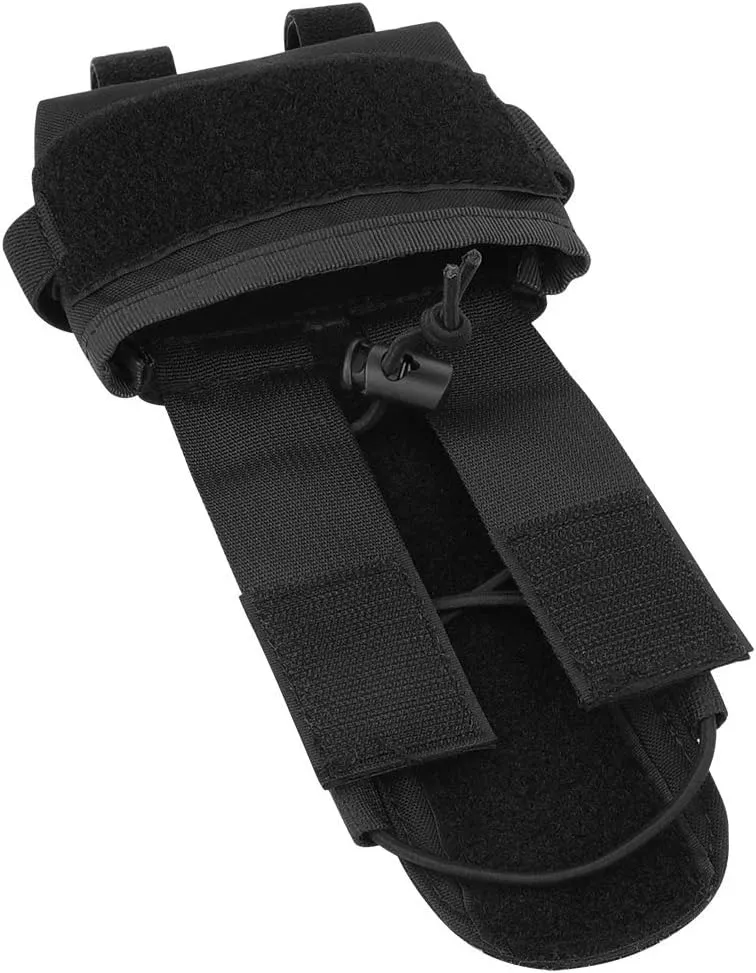 KRYDEX Tactical Helmet Pouch Battery Box Counterweight Pouch Remote Battery Helmet Accessory Storage Bag with Hook and Loop for Tactical Helmet