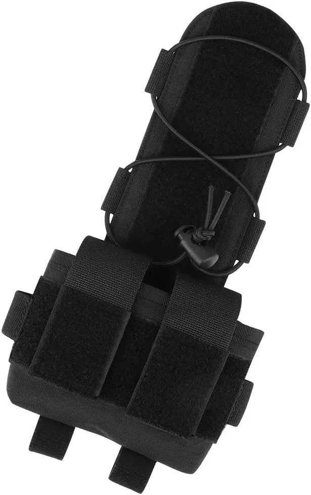 KRYDEX Tactical Helmet Pouch Battery Box Counterweight Pouch Remote Battery Helmet Accessory Storage Bag with Hook and Loop for Tactical Helmet