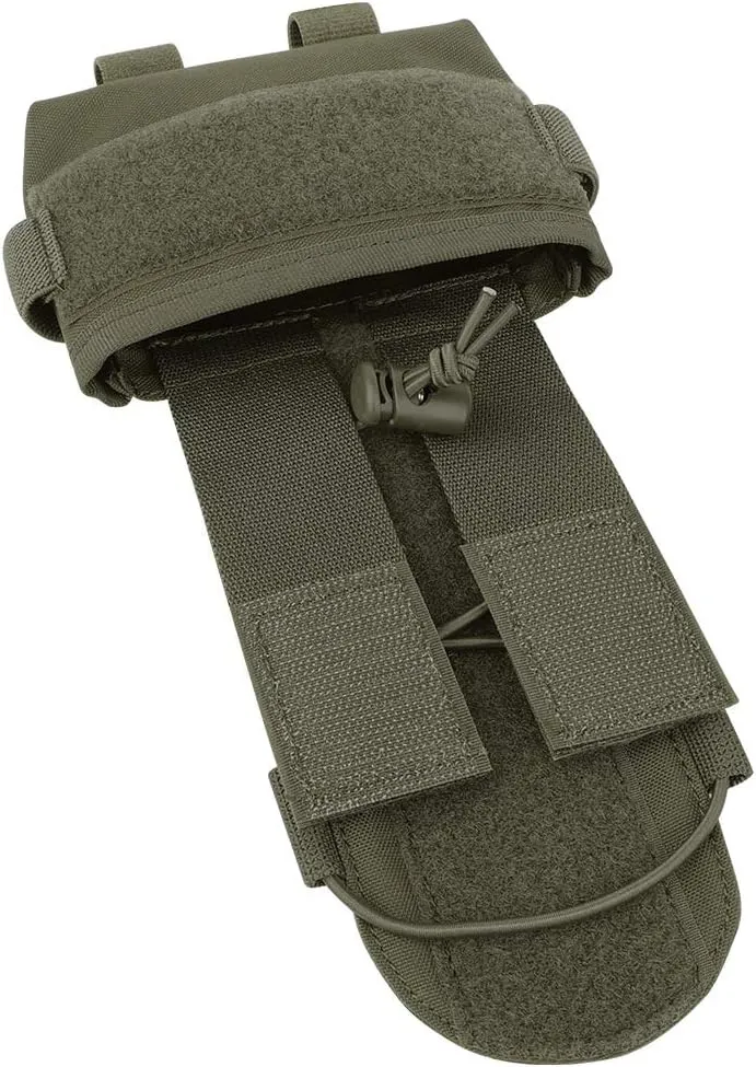 KRYDEX Tactical Helmet Pouch Battery Box Counterweight Pouch Remote Battery Helmet Accessory Storage Bag with Hook and Loop for Tactical Helmet