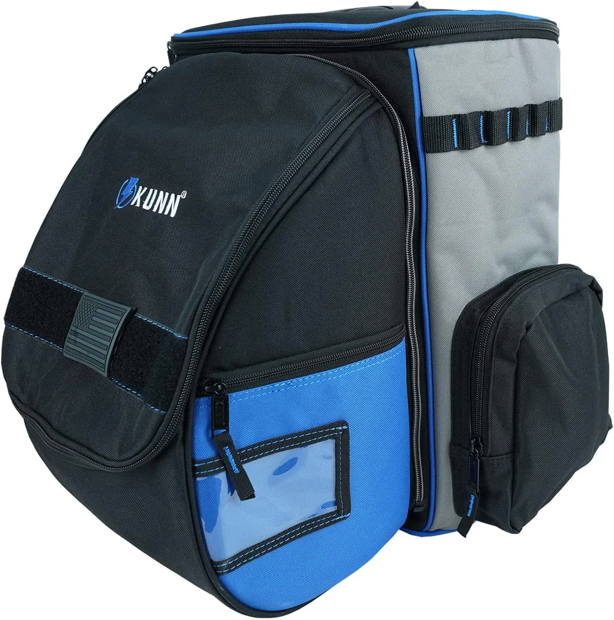 KUNN Welding-Backpack Multifunction Helmet-Bag - Ultimate Equipment Bag with Cotton Protective Lining for Electrician Blue