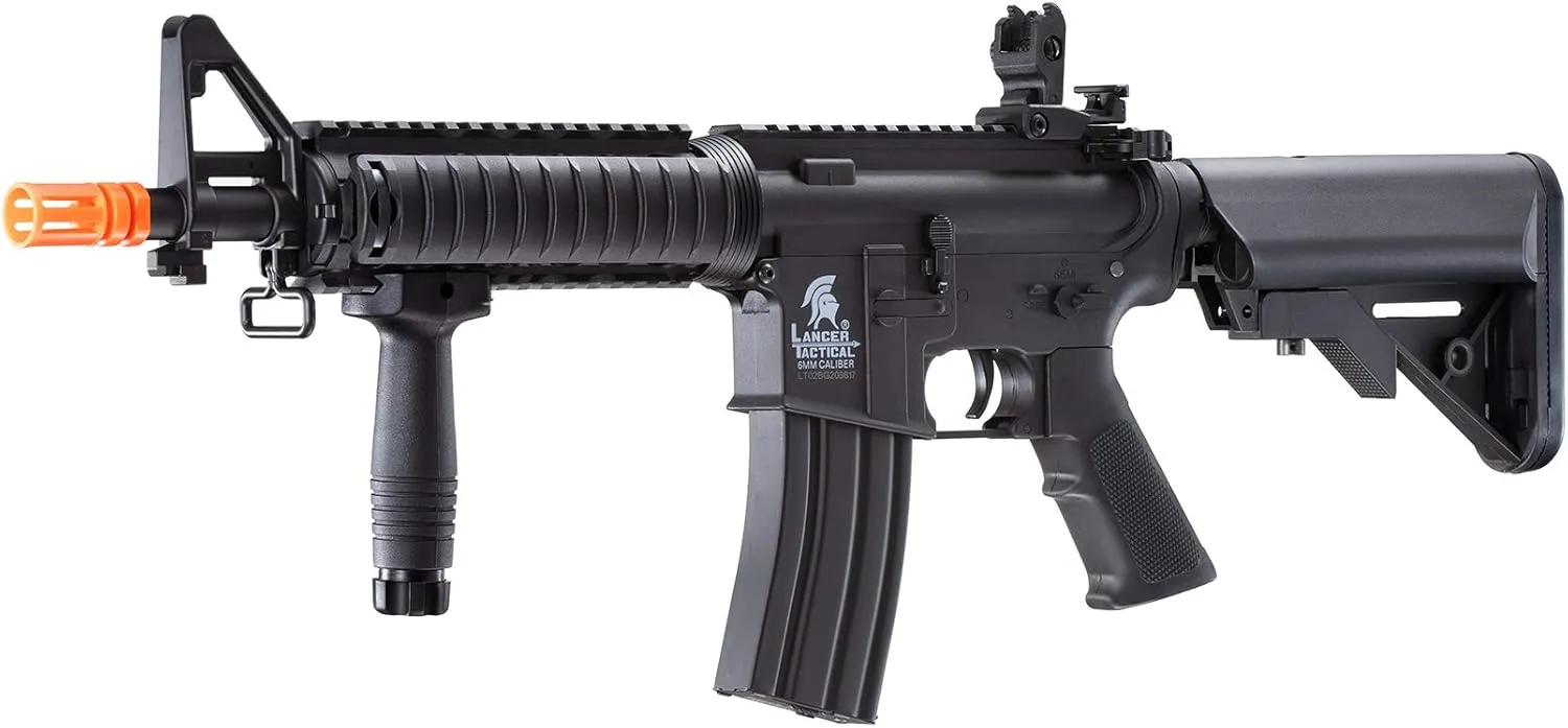 Lancer Tactical Gen 2 MK18 MOD 0 CQB Field AEG Airsoft Gun with Battery, Charger, 1000 Rounds 6mm Pellet and Grip