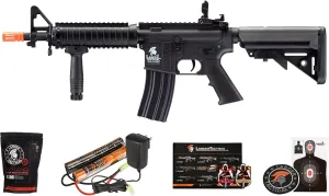 Lancer Tactical Gen 2 MK18 MOD 0 CQB Field AEG Airsoft Gun with Battery, Charger, 1000 Rounds 6mm Pellet and Grip