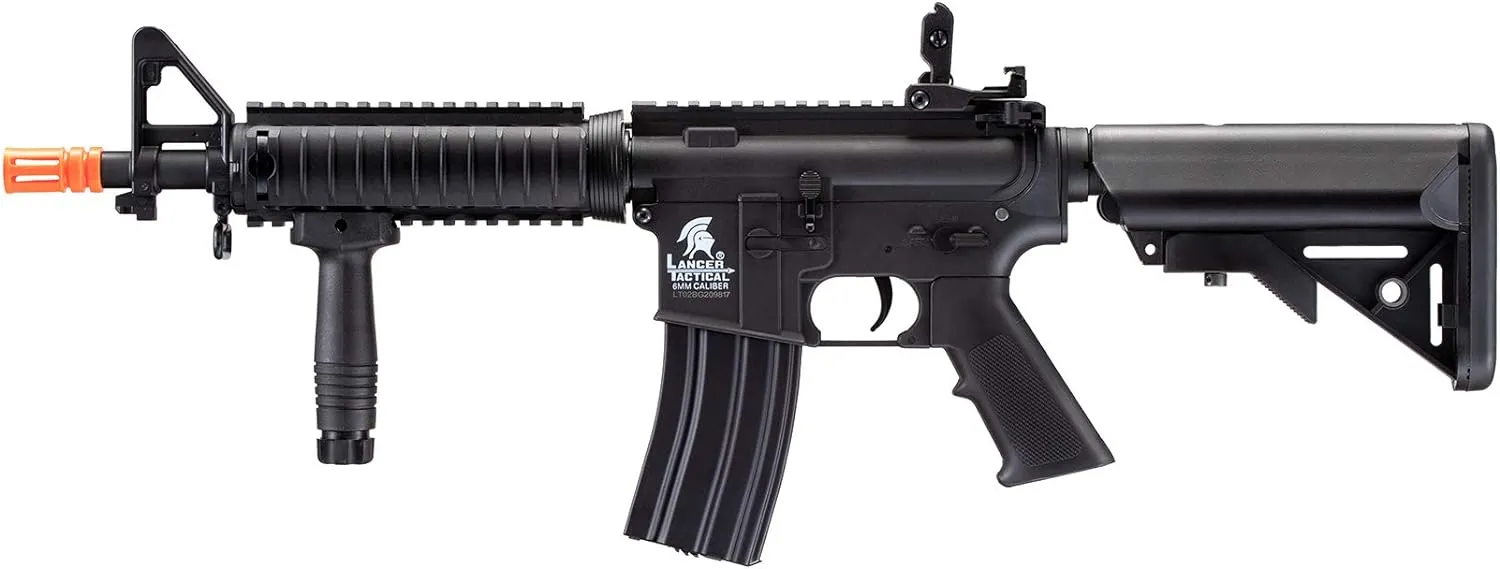 Lancer Tactical Gen 2 MK18 MOD 0 CQB Field AEG Airsoft Gun with Battery, Charger, 1000 Rounds 6mm Pellet and Grip