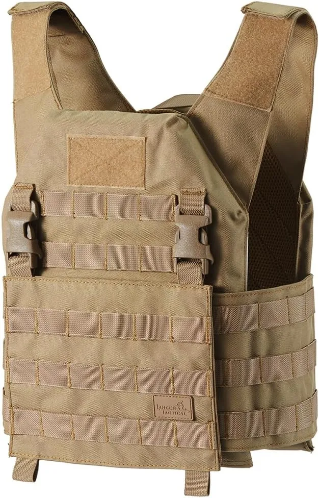 Lancer Tactical Lightweight Adaptive Recon Airsoft Tactical Vest w/Quick Detach Buckle-One Size Adjustable Customizable Fit
