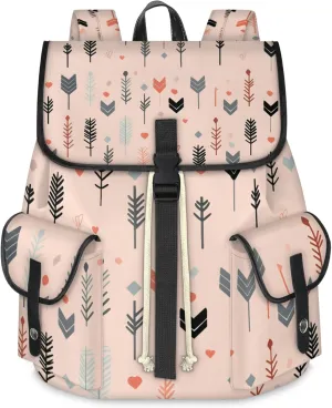 Laptop Backpacks Cute Arrow Travel Backpack for Women Work Backpack Computer Bag for Business Travel Fits 15 Inch Laptop