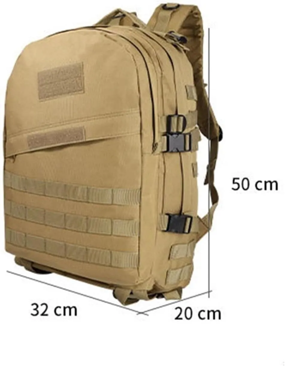 Large Capacity Camping Backpack Men's Outdoor Travel Bag Multifunctional Hiking Sports Shoulder Bags Male(Black)