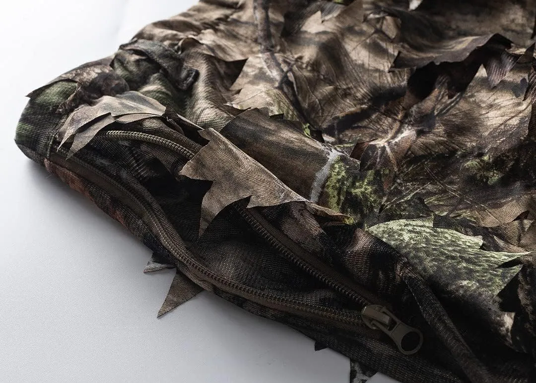 Leafy Suit - Hunting Gear Suit for Men, Camo Breathable Jacket, Hunting Accessories, Mossy Oak Country DNA Pattern