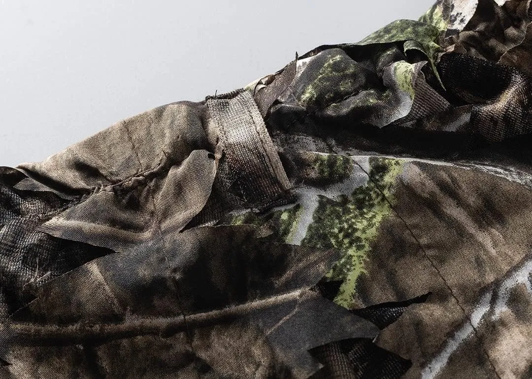 Leafy Suit - Hunting Gear Suit for Men, Camo Breathable Jacket, Hunting Accessories, Mossy Oak Country DNA Pattern